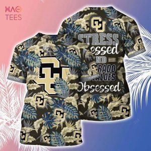 [LIMITED] Colorado Buffaloes Summer Hawaiian Shirt And Shorts, Stress Blessed Obsessed For Fans