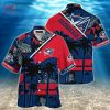 [LIMITED] Columbus Blue Jackets NHL-Summer Hawaiian Shirt And Shorts, Stress Blessed Obsessed For Fans
