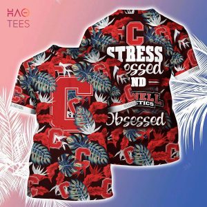 [LIMITED] Cornell Big Red Summer Hawaiian Shirt And Shorts, Stress Blessed Obsessed For Fans