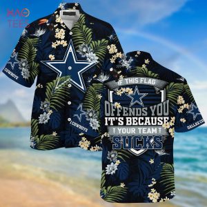 [LIMITED] Dallas Cowboys NFL-Summer Hawaiian Shirt And Shorts,  With Tropical Patterns For Fans
