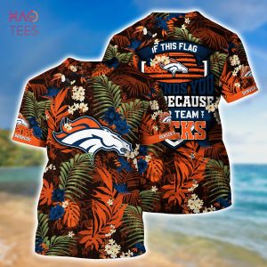 [LIMITED] Denver Broncos NFL-Summer Hawaiian Shirt And Shorts,  With Tropical Patterns For Fans