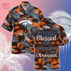 [LIMITED] Denver Broncos NFL-Summer Hawaiian Shirt And Shorts,  With Tropical Patterns For Fans