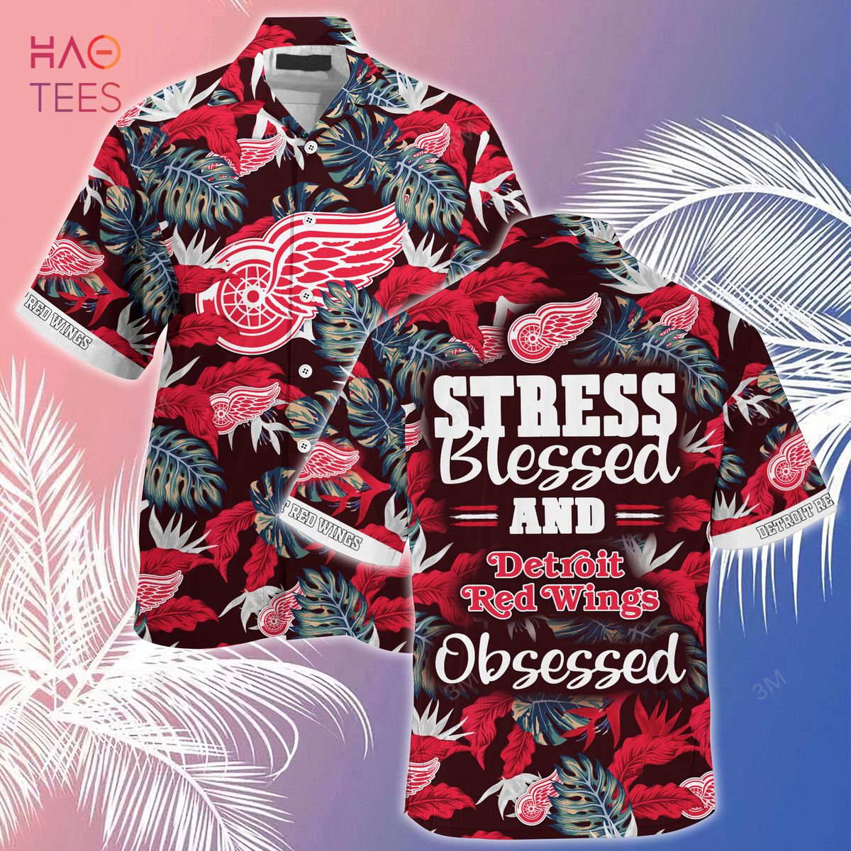 Detroit Tigers Mlb Summer Beach Hawaiian Shirt Stress Blessed Obsessed