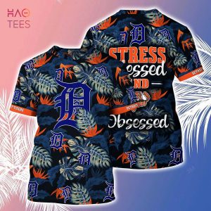 [LIMITED] Detroit Tigers MLB-Summer Hawaiian Shirt And Shorts, Stress Blessed Obsessed For Fans