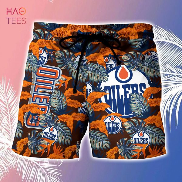 [LIMITED] Edmonton Oilers NHL-Summer Hawaiian Shirt And Shorts, Stress Blessed Obsessed For Fans