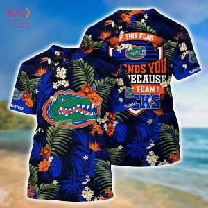 [LIMITED] Florida Gators  Summer Hawaiian Shirt And Shorts,  With Tropical Patterns For Fans