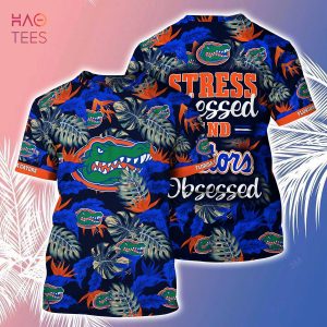 [LIMITED] Florida Gators  Summer Hawaiian Shirt And Shorts, Stress Blessed Obsessed For Fans