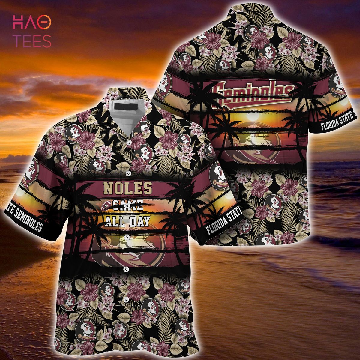 [LIMITED] Florida State Seminoles  Summer Hawaiian Shirt, Floral Pattern For Sports Enthusiast This Year