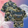 [LIMITED] Georgia Tech Yellow Jackets Summer Hawaiian Shirt And Shorts, Stress Blessed Obsessed For Fans