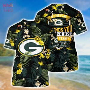 [LIMITED] Green Bay Packers NFL-Summer Hawaiian Shirt And Shorts,  With Tropical Patterns For Fans