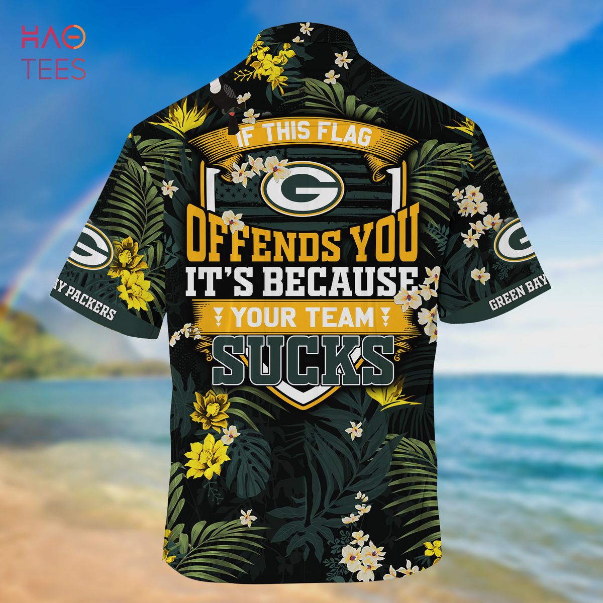 LIMITED] Green Bay Packers NFL-Summer Hawaiian Shirt And Shorts, With  Tropical Patterns For Fans