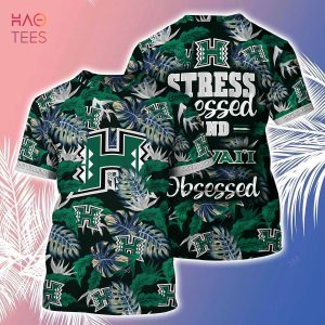 [LIMITED] Hawaii Rainbow Warriors Summer Hawaiian Shirt And Shorts, Stress Blessed Obsessed For Fans