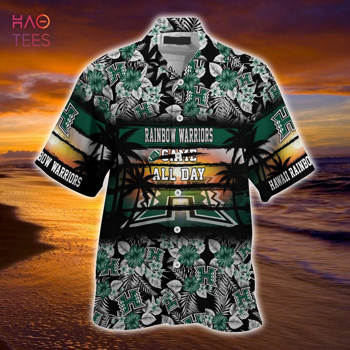 [LIMITED] Hawaii Rainbow Warriors Summer Hawaiian Shirt, Floral Pattern For Sports Enthusiast This Year