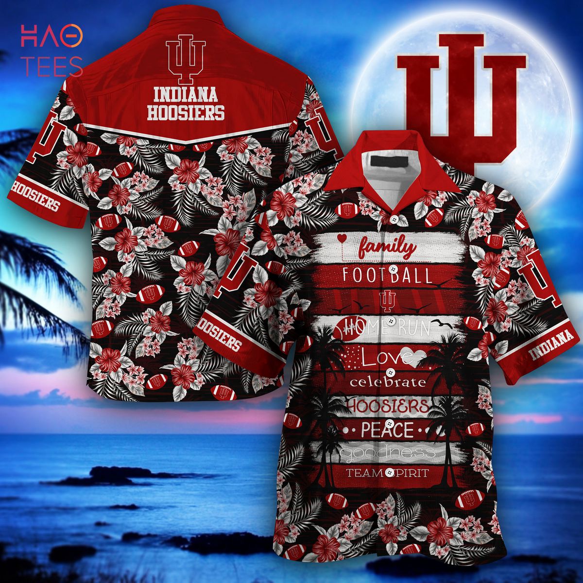 [LIMITED] Indiana Hoosiers Hawaiian Shirt, New Gift For Summer