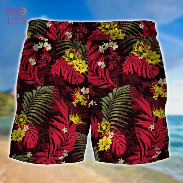 [LIMITED] Kansas City Chiefs NFL-Summer Hawaiian Shirt And Shorts,  With Tropical Patterns For Fans