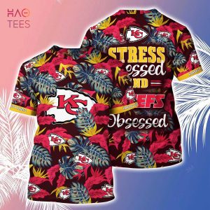 [LIMITED] Kansas City Chiefs NFL-Summer Hawaiian Shirt And Shorts, Stress Blessed Obsessed For Fans