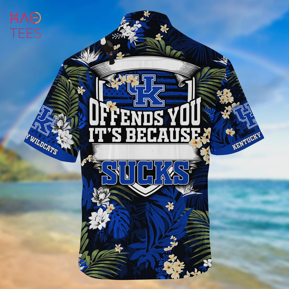 Kentucky Wildcats Plus Size 3D Hawaiian Shirt Best For Fans Beach