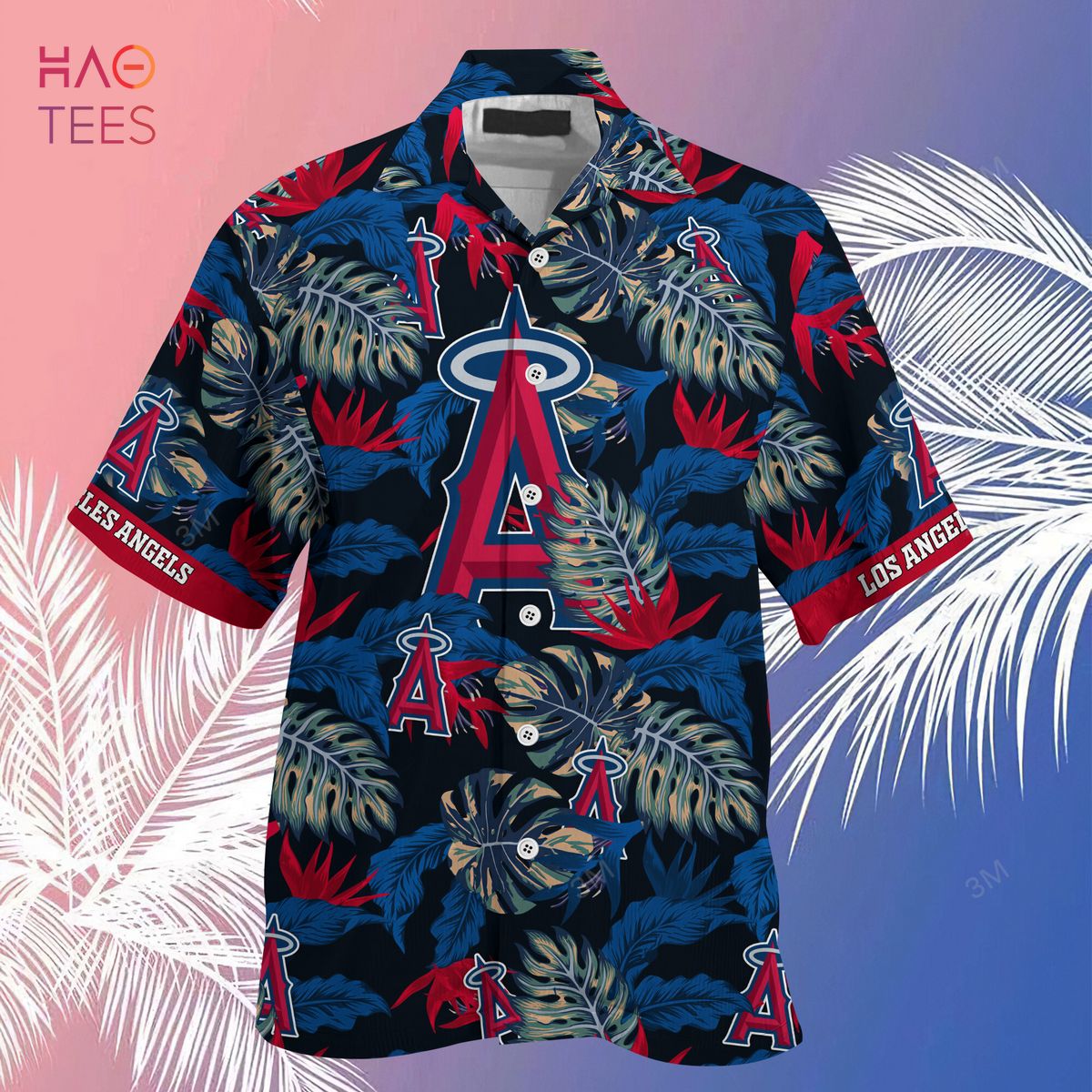 LIMITED] Los Angeles Angels MLB-Summer Hawaiian Shirt And Shorts, Stress  Blessed Obsessed For Fans