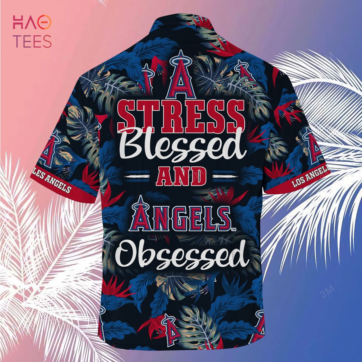 Los Angeles Angels Hawaiian Shirt Short Sleeve Tropical Aloha Best