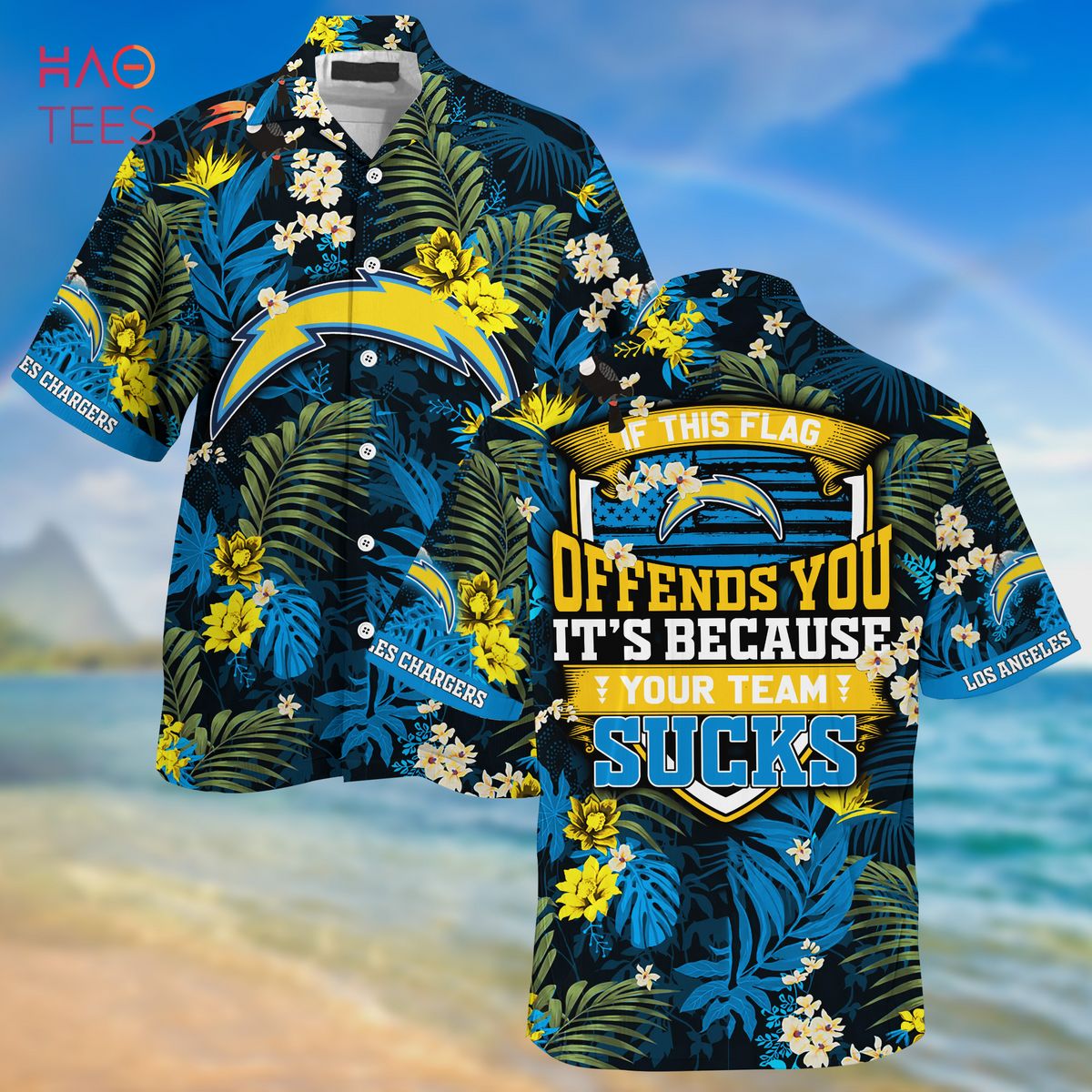 NFL Los Angeles Chargers Hawaiian Symbol Louis Vuitton Hawaiian Shirt