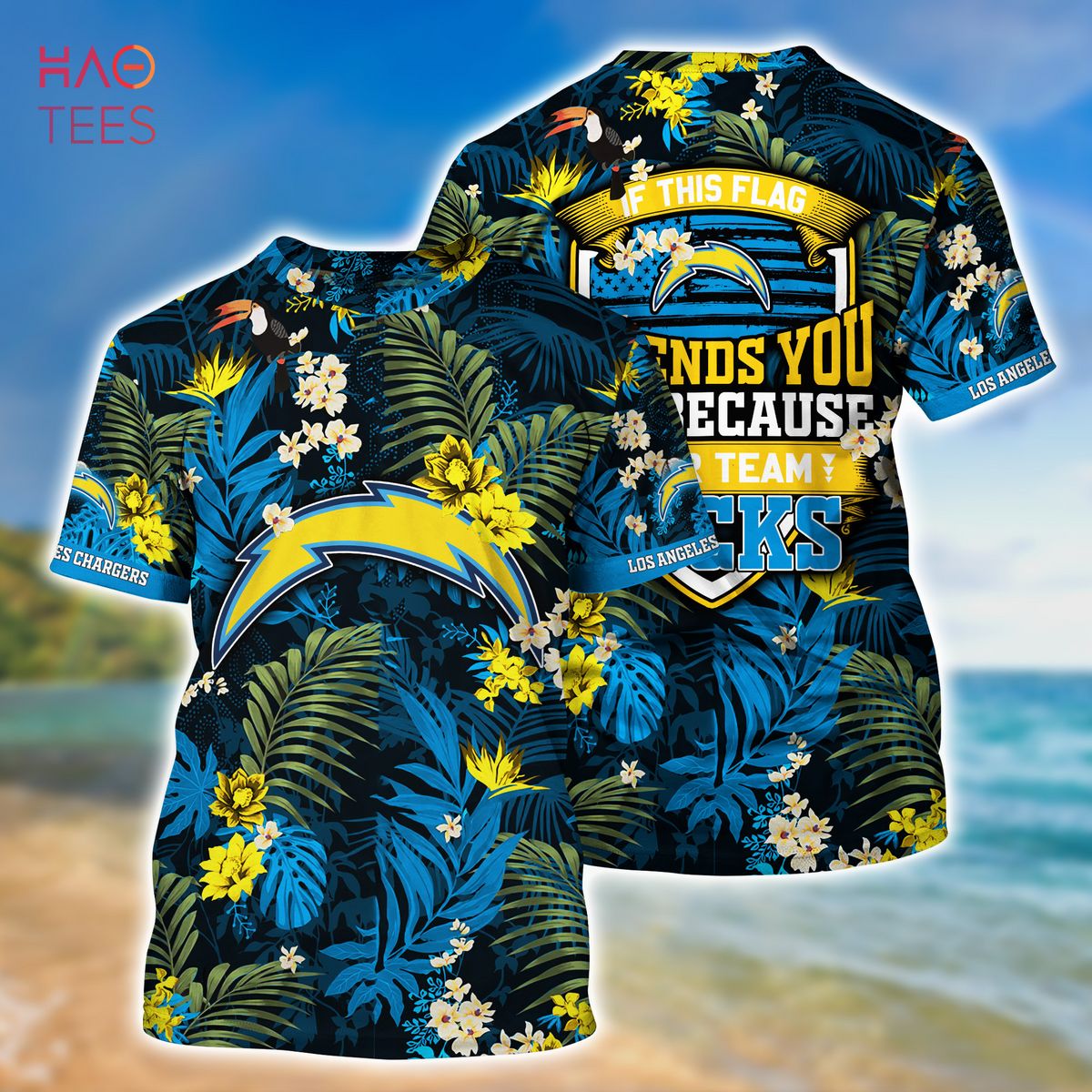 Los Angeles Rams NFL Graphic Tropical Pattern And US Flag Vintage Hawaiian  Shirt And Short - Freedomdesign