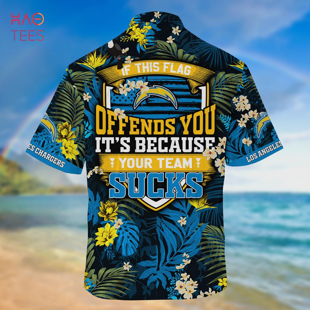 La Dodgers Beach Pattern Hawaiian Shirt - Tagotee