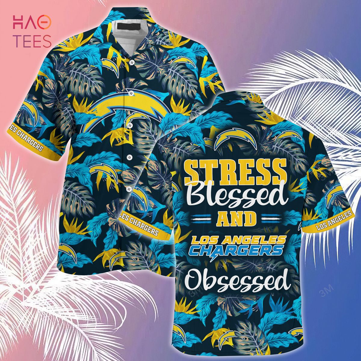 LIMITED] Los Angeles Dodgers MLB-Summer Hawaiian Shirt And Shorts, Stress  Blessed Obsessed For Fans