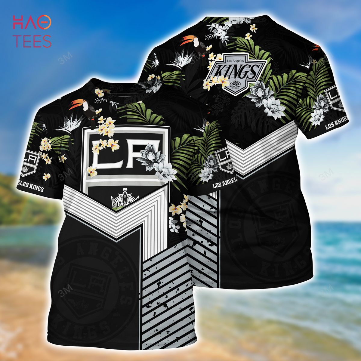 NEW NHL Los Angeles Kings Special Hawaiian Design Baseball Jersey Jeysey