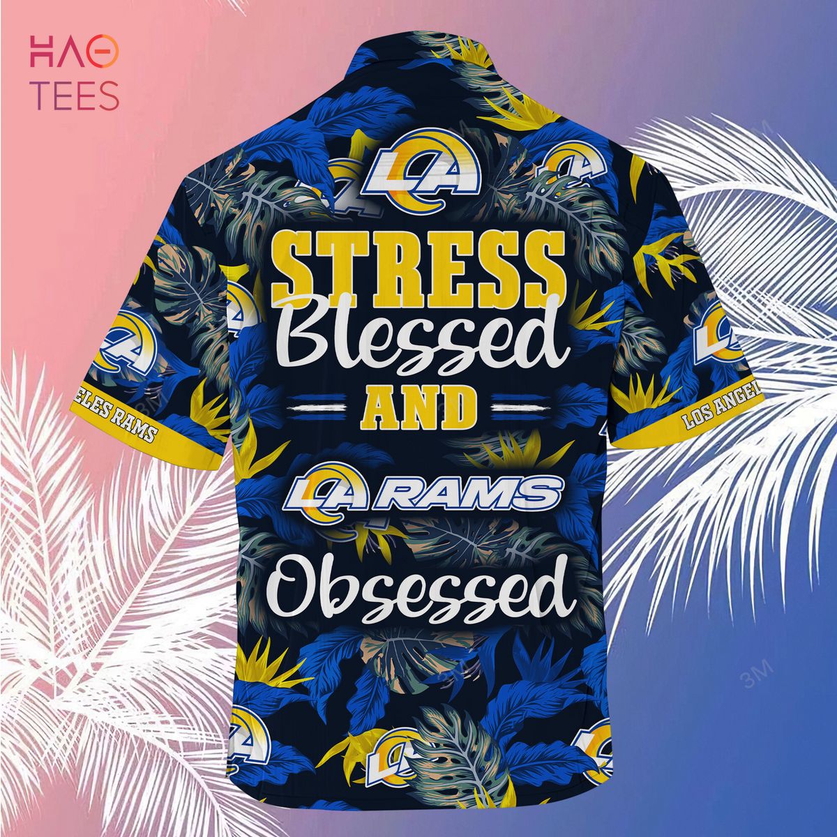 Los Angeles Rams Hawaiian Shirt NFL Football Custom Name Aloha Hawaiian  Shirt - T-shirts Low Price