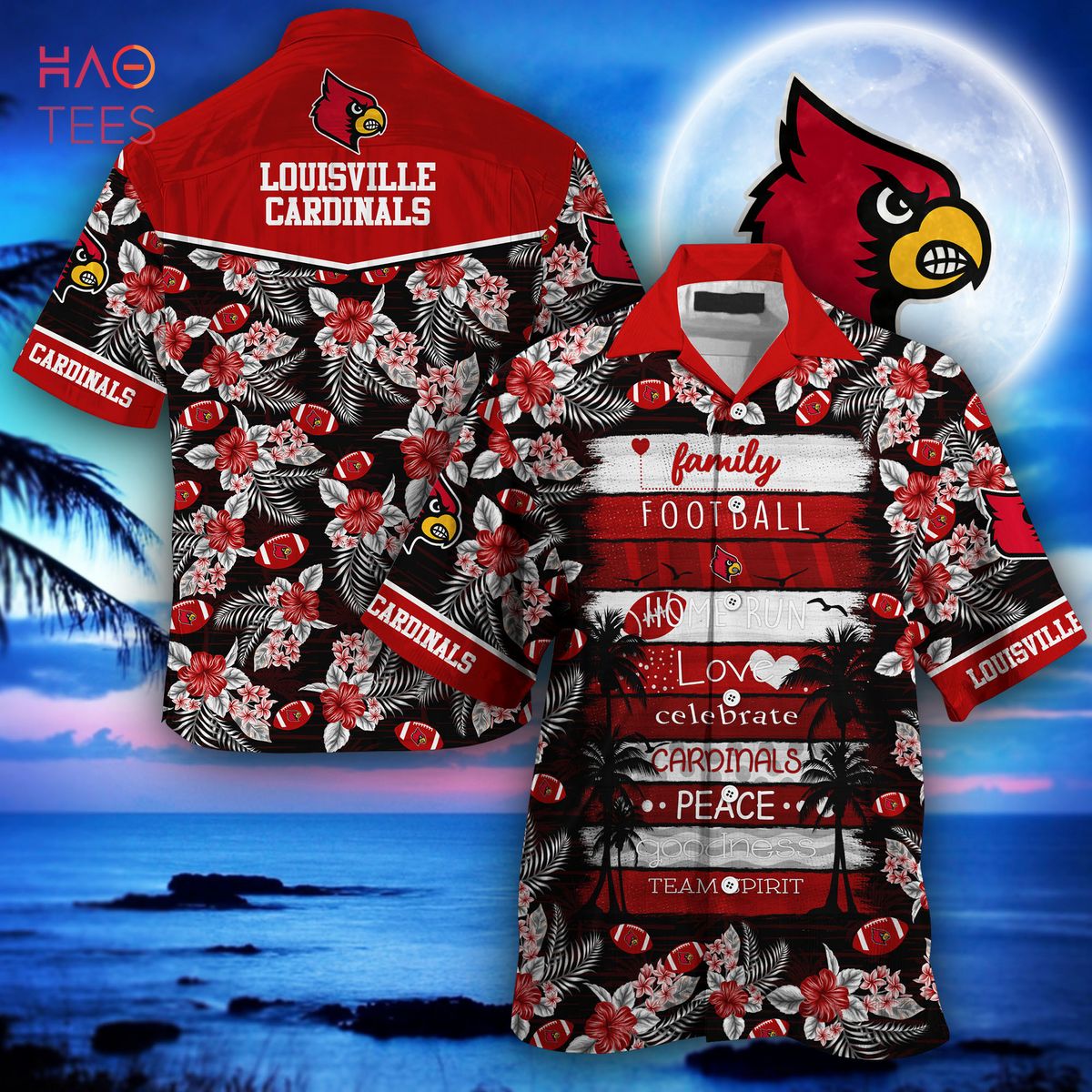 [LIMITED] Louisville Cardinals  Hawaiian Shirt, New Gift For Summer