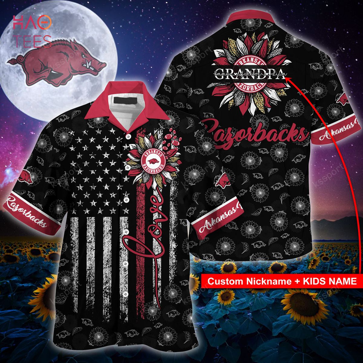 [Available] Arkansas Razorbacks  Hawaiian Shirt