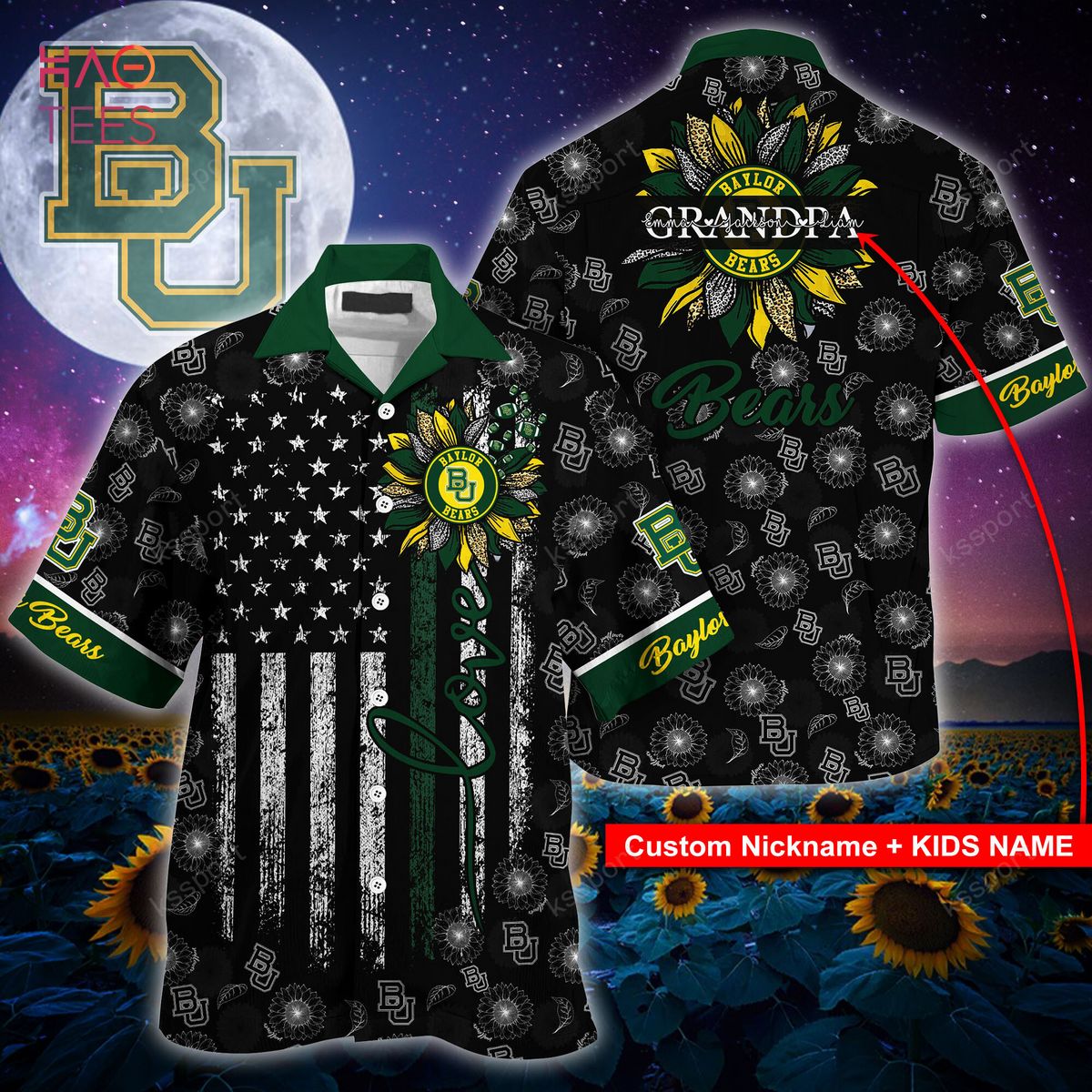 [Available] Baylor Bears  Hawaiian Shirt