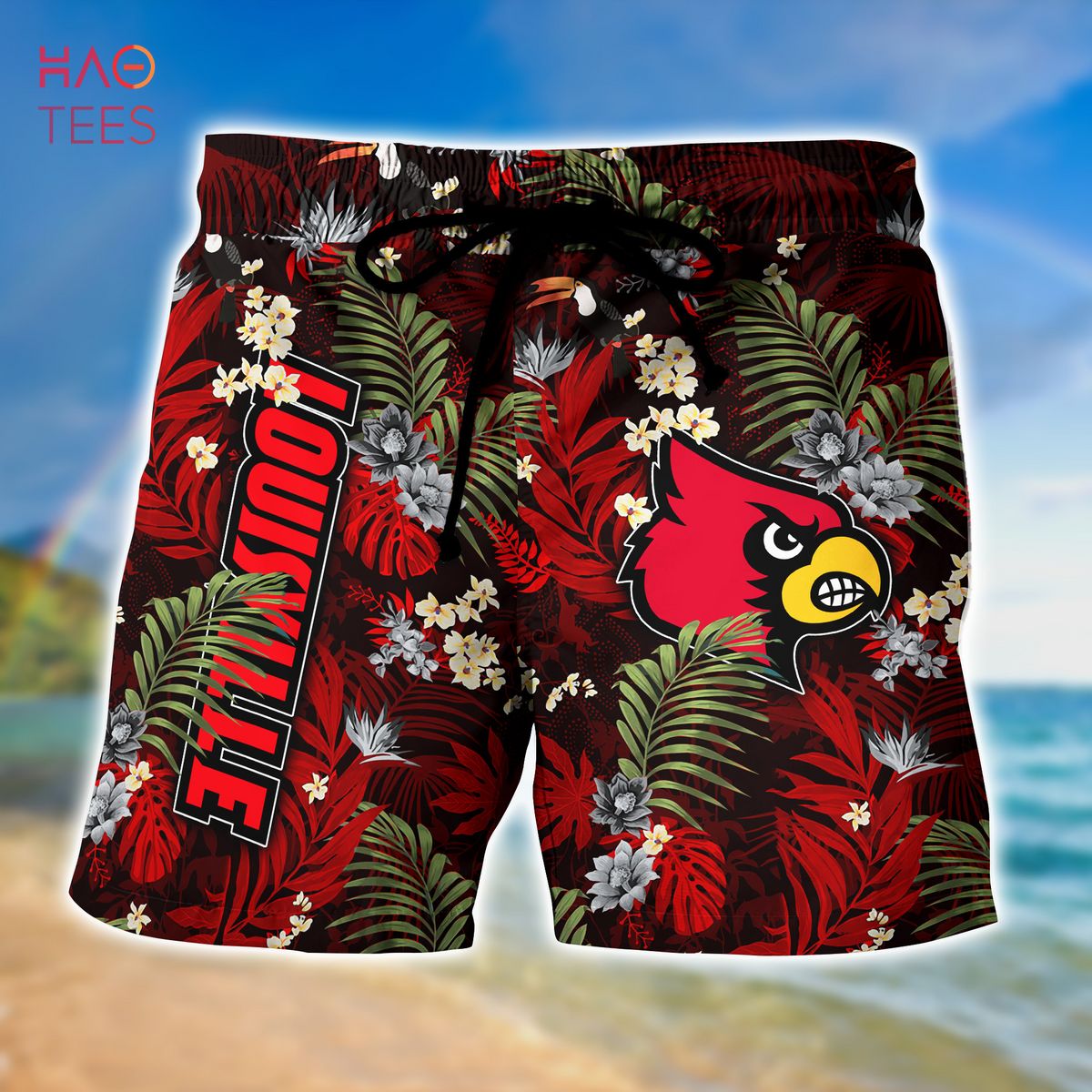 LIMITED] Louisville Cardinals Summer Hawaiian Shirt And Shorts