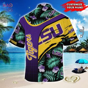 [LIMITED] LSU TIGERS Customized Summer Hawaiian Shirt, With Tropical Pattern For Fans