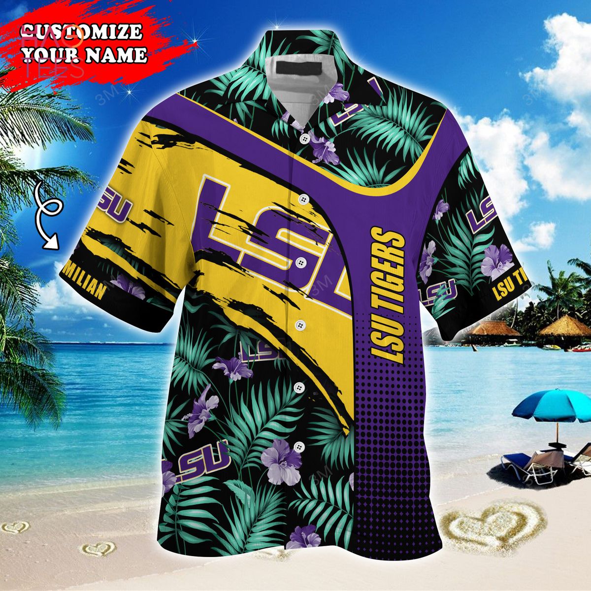 Lsu Hawaiian Shirt And Shorts Louisiana State University Aloha