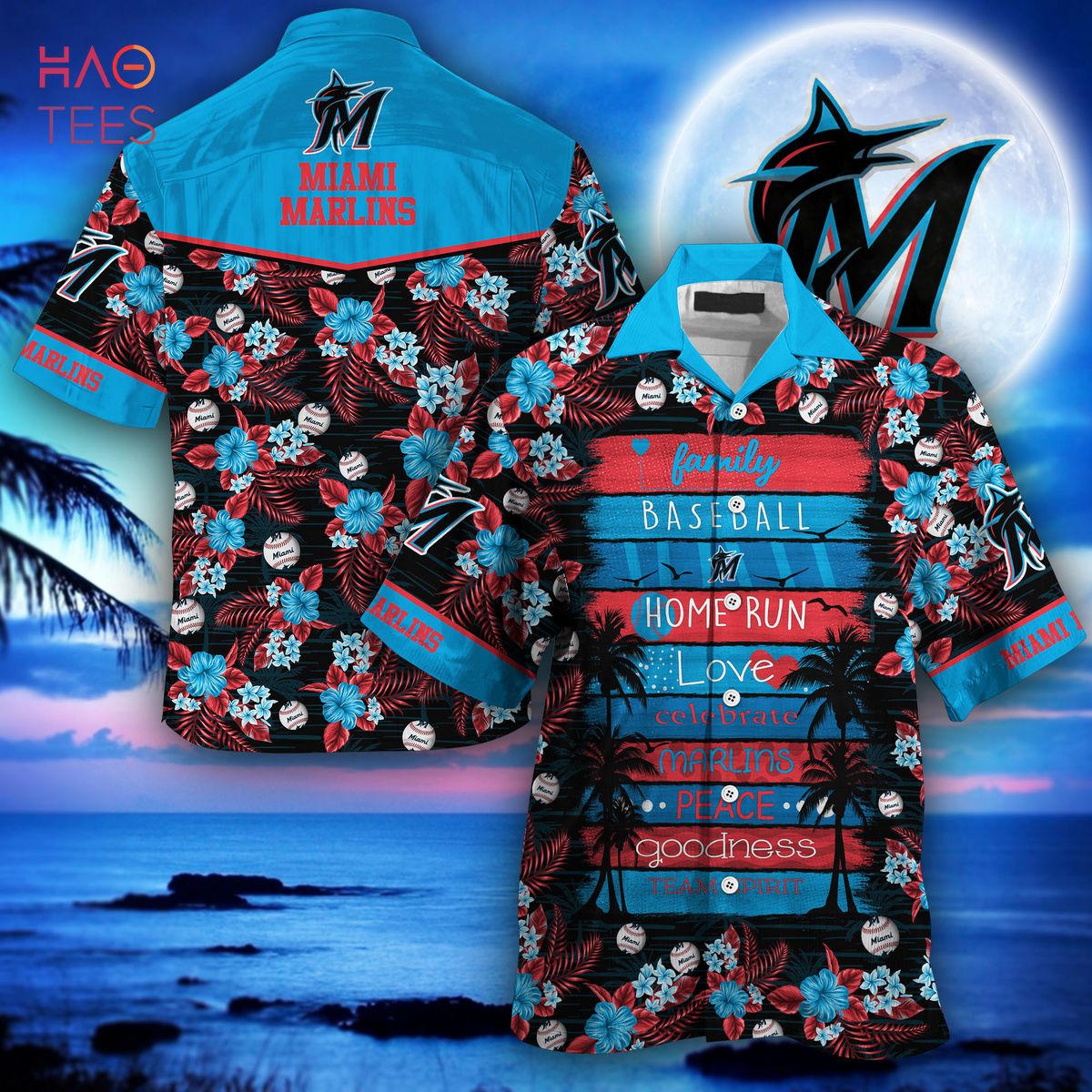 Miami Marlins MLB Flower Hawaiian Shirt For Men Women Best Gift