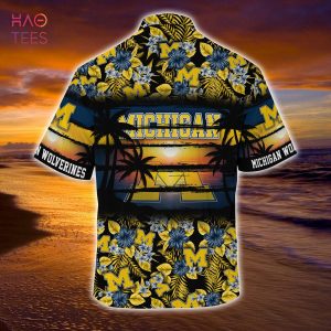 [LIMITED] Michigan Wolverines  Summer Hawaiian Shirt, Floral Pattern For Sports Enthusiast This Year