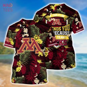 [LIMITED] Minnesota Golden Gophers Summer Hawaiian Shirt And Shorts,  With Tropical Patterns For Fans
