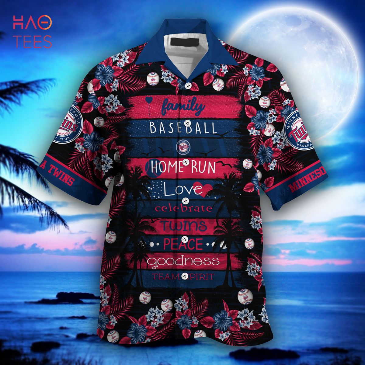 Minnesota Twins MLB Play Ball 3D Print Hawaiian Shirt, Twins