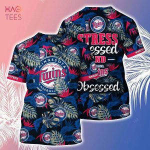[LIMITED] Minnesota Twins MLB-Summer Hawaiian Shirt And Shorts, Stress Blessed Obsessed For Fans