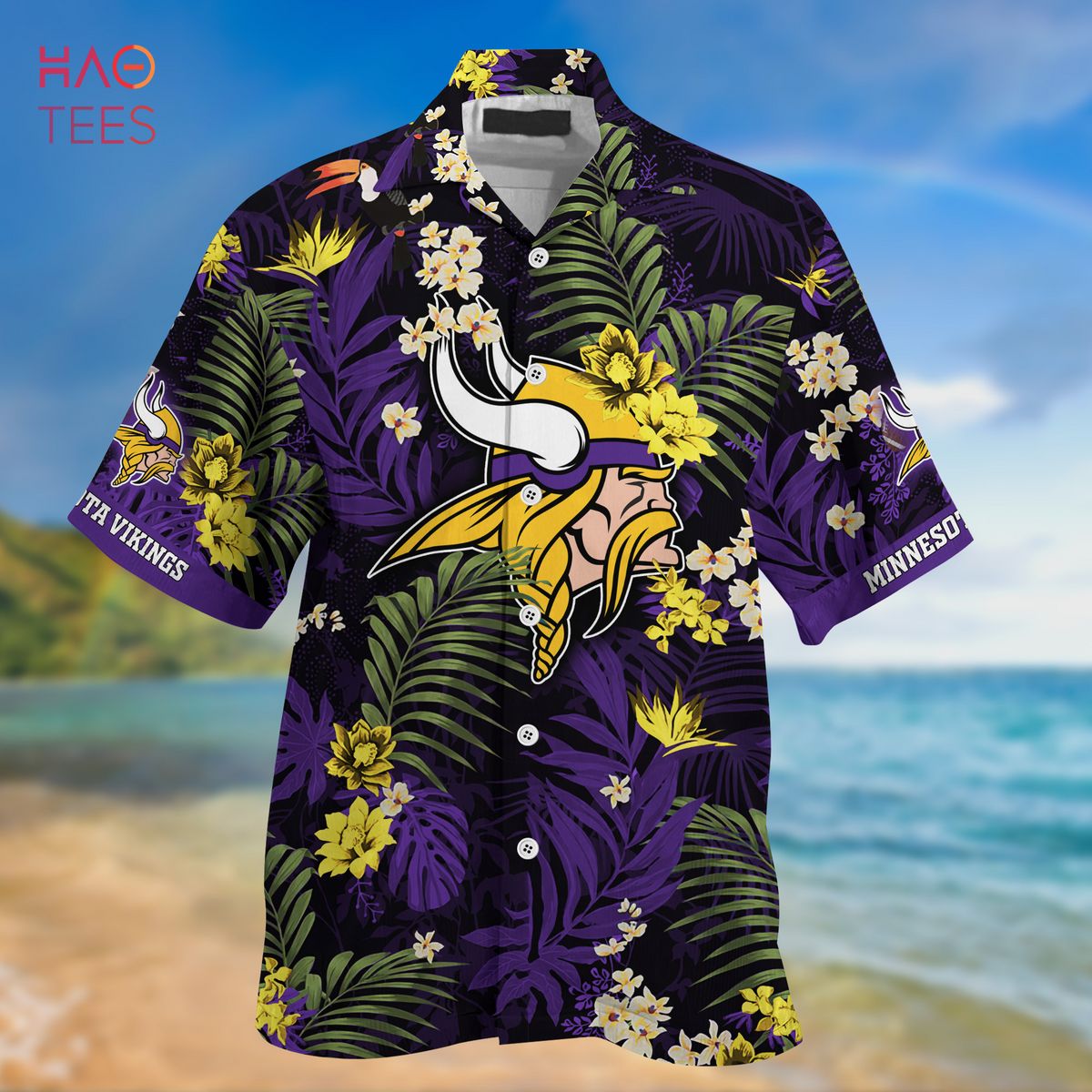 Minnesota Twins Vintage Sea Island Pattern Hawaiian Shirt And