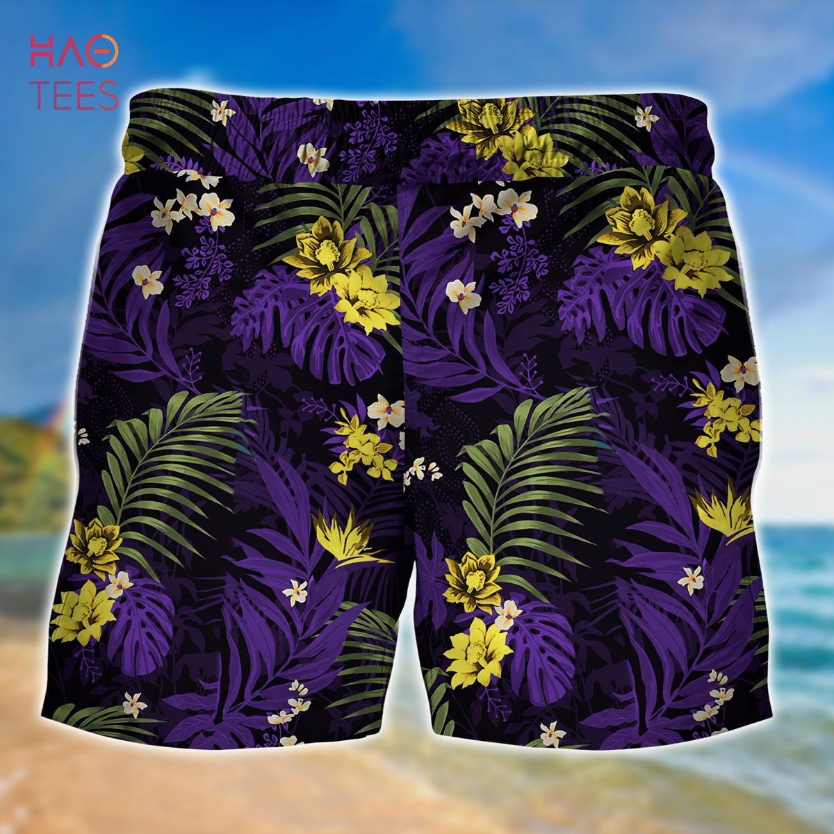 Minnesota Vikings Shorts Set 2PCS Summer Short Sleeve T-Shirts Beach Shorts