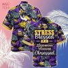 [LIMITED] Minnesota Vikings NFL-Summer Hawaiian Shirt And Shorts, Stress Blessed Obsessed For Fans