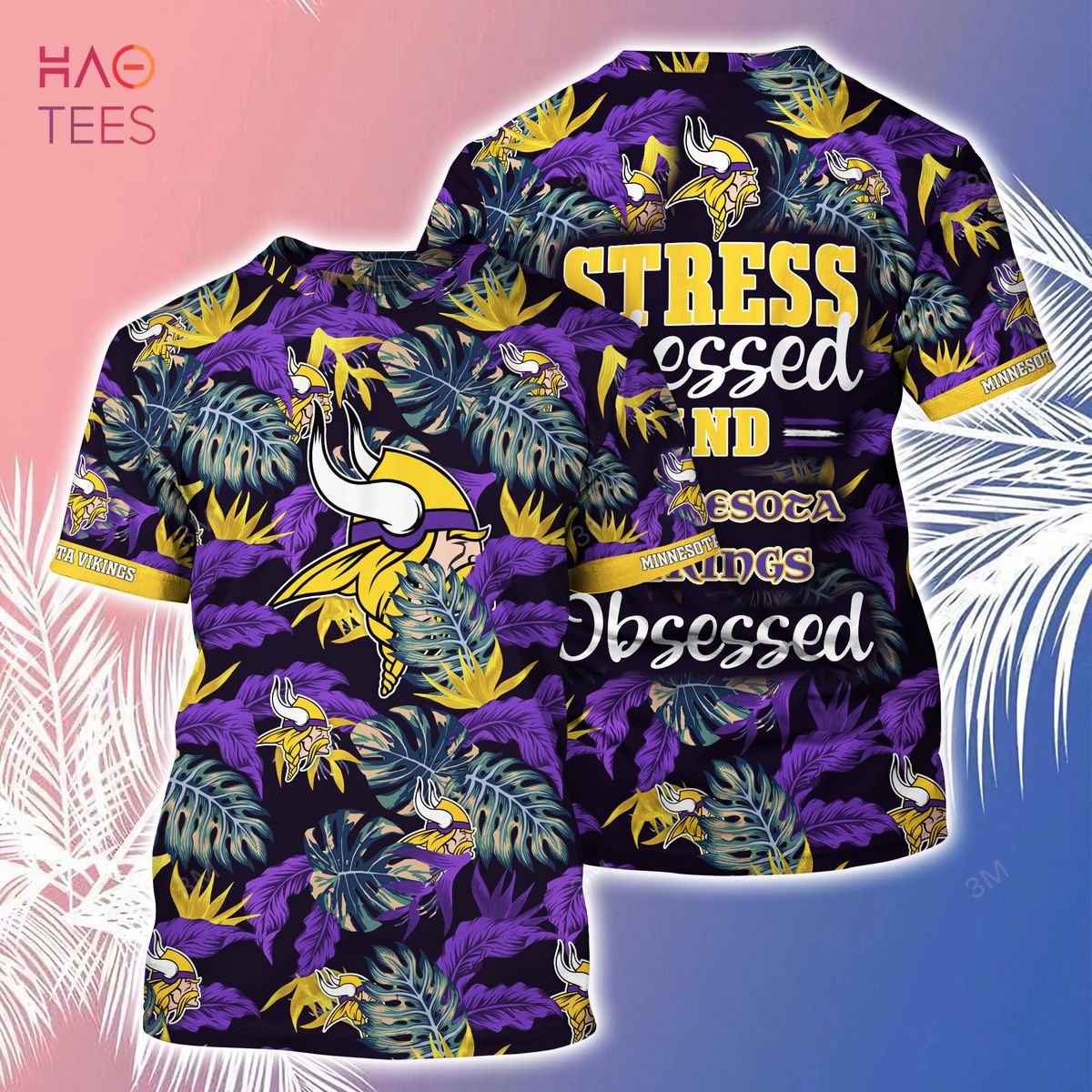 LIMITED] Minnesota Vikings NFL-Summer Hawaiian Shirt And Shorts, With  Tropical Patterns For Fans