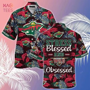 [LIMITED] Minnesota Wild NHL-Summer Hawaiian Shirt And Shorts, Stress Blessed Obsessed For Fans