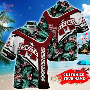[LIMITED] Mississippi State Bulldogs Customized Summer Hawaiian Shirt, With Tropical Pattern For Fans