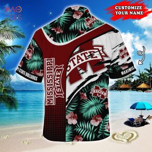 [LIMITED] Mississippi State Bulldogs Customized Summer Hawaiian Shirt, With Tropical Pattern For Fans