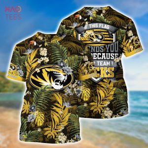 [LIMITED] Missouri Tigers  Summer Hawaiian Shirt And Shorts,  With Tropical Patterns For Fans
