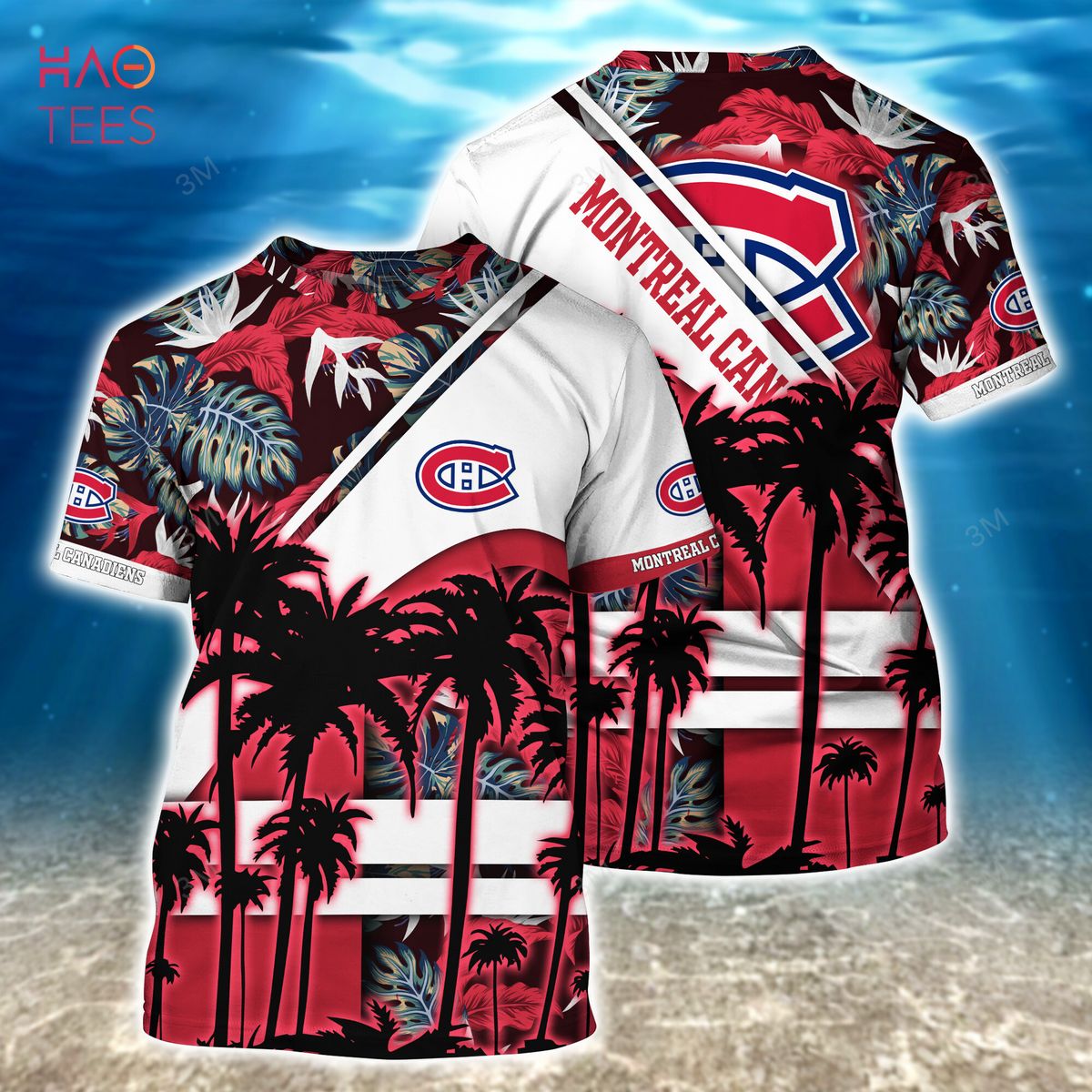 LIMITED] Montreal Canadiens NHL-Summer Hawaiian Shirt And Shorts