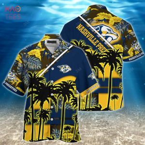 [LIMITED] Nashville Predators NHL-Summer Hawaiian Shirt And Shorts, For Fans This Season